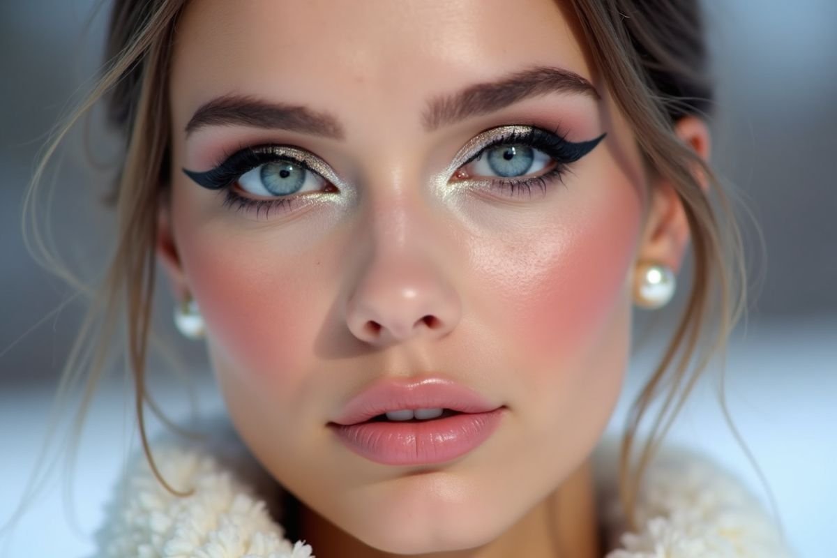 Frosty Cheeks and Graphic Liner for Winter Glow: Makeup Trends to Watch in 2025