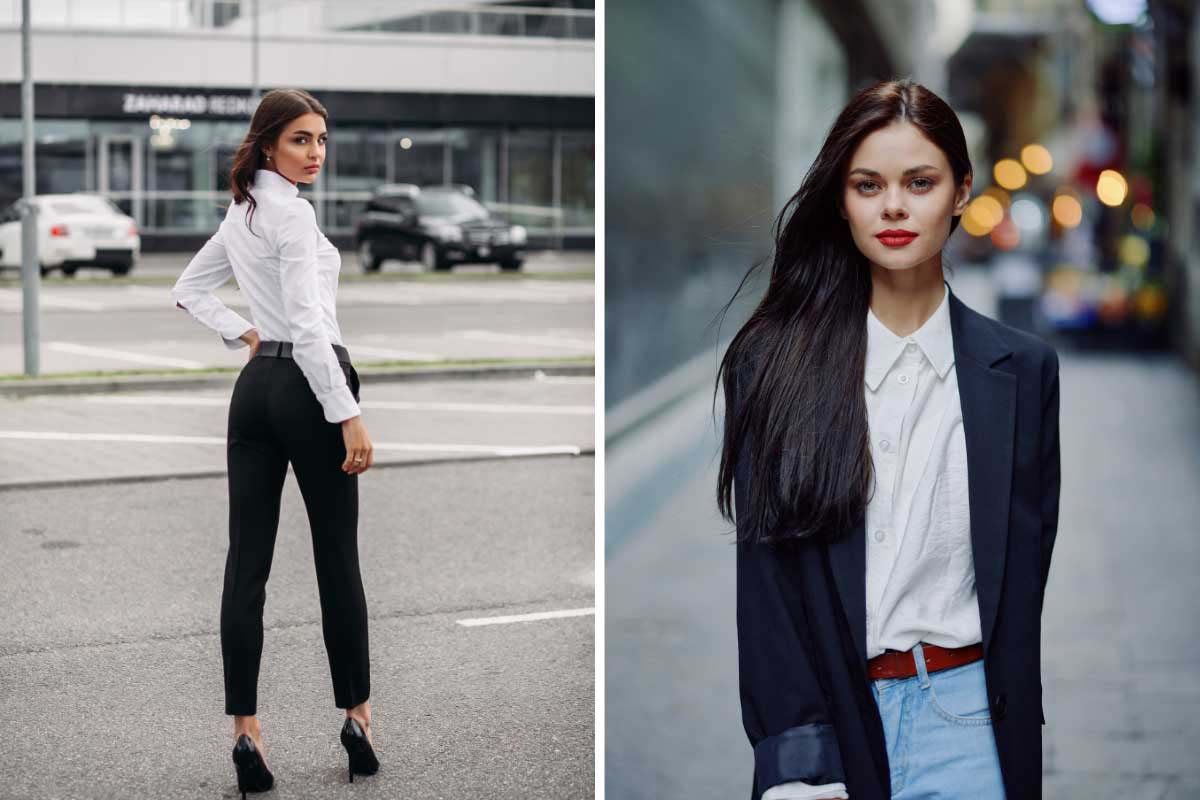 black and white blaze silk blouse
