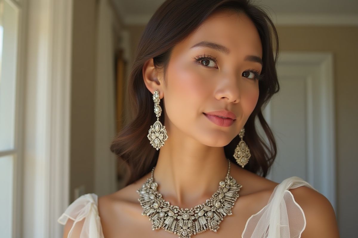 wearing strapless dress 3