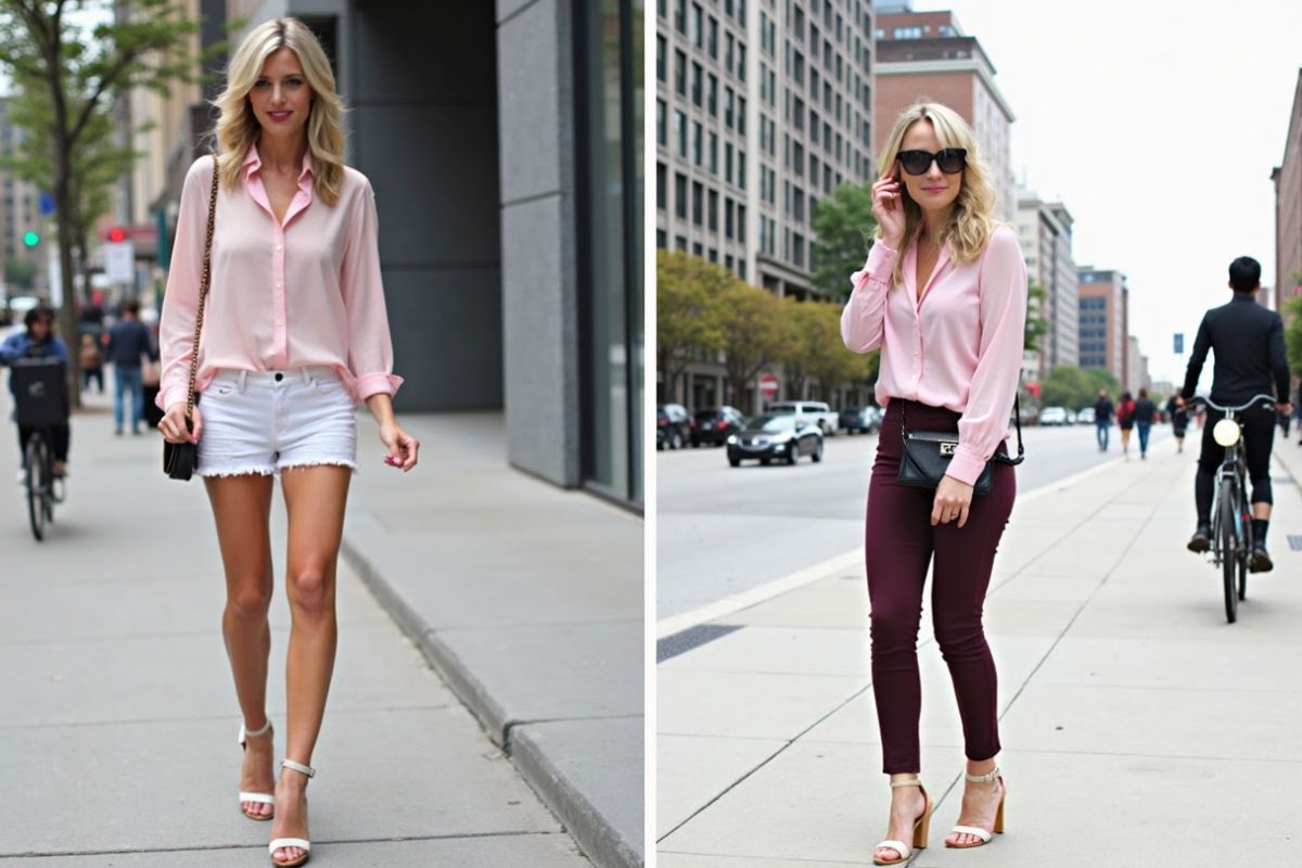 y2k skirt over pants outfit ideas 4