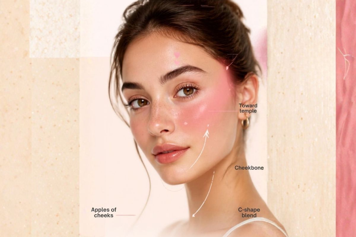 blush draping tutorial 2